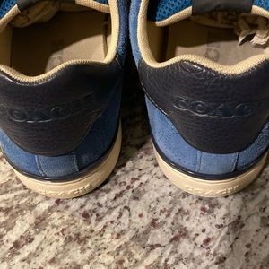 A Nice pair coach blue suede sneakers